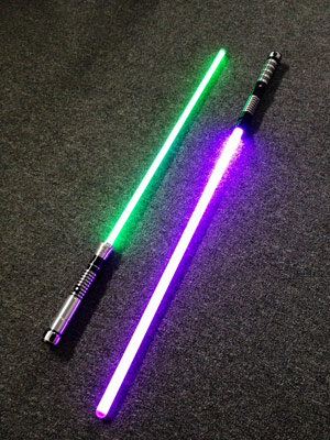 Light sabers? We call them.. Energy Blades!