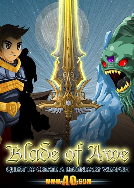 Blade of Awe in fantasy games AdventureQuest Worlds