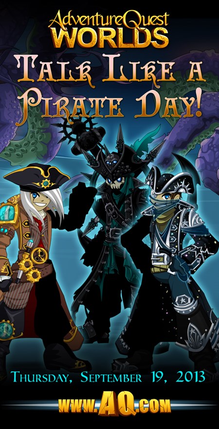 Talk Like a Pirate Day in video game AdventureQuest Worlds